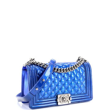 Boy Flap Bag Quilted Patent Old Medium