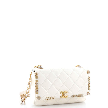 Paris Monaco Flap Bag Quilted Lambskin Mini
