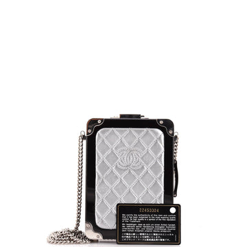 Trolley Minaudiere Plexiglass and Quilted Lambskin