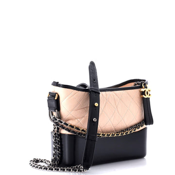 Bicolor Gabrielle NM Hobo Quilted Aged Calfskin Medium