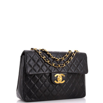 Vintage Classic Single Flap Bag Quilted Lambskin Maxi