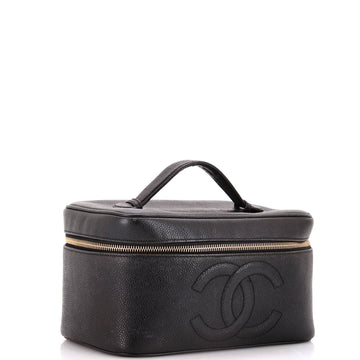 Vintage Timeless Cosmetic Case Caviar Large