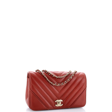 Statement Flap Bag Chevron Calfskin Mini