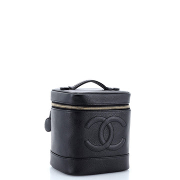 Vintage Timeless Cosmetic Case Caviar Tall
