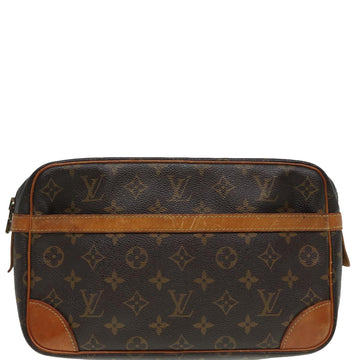 Louis Vuitton Compiegne 28  Canvas Clutch Bag