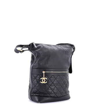 Casual Style Hobo Quilted Caviar Medium