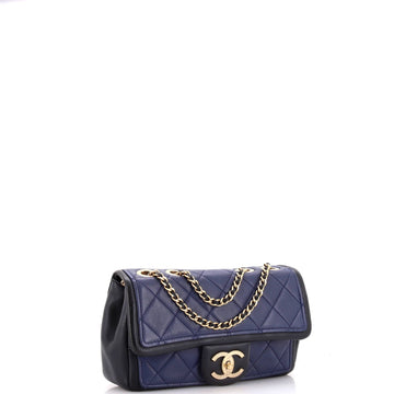 Graphic Flap Bag Quilted Calfskin Small