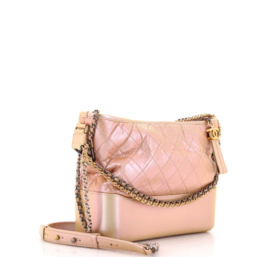 Gabrielle Hobo Quilted Iridescent Lambskin Medium