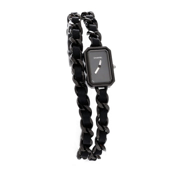 So Black Premiere Rock Triple Row Quartz Watch Stainless Steel and Leather 16