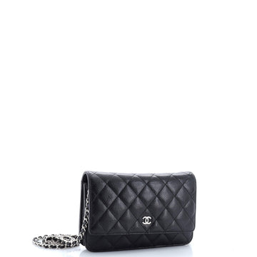 Wallet on Chain Quilted Caviar