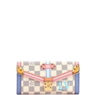 Sarah Wallet NM Limited Edition Damier Summer Trunks