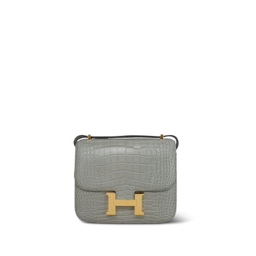 Constance 18 Gris Ciment Matt MIssissippi Alligator  K Stamp
