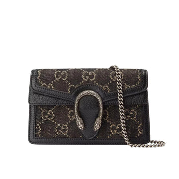 GG DIONYSUS SUPER MINI LEATHER BLACK 16CM