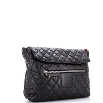 Coco Cocoon Flap Backpack Quilted Lambskin