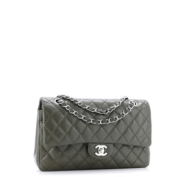 Classic Double Flap Bag Quilted Caviar Medium