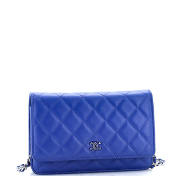 Wallet on Chain Quilted Lambskin