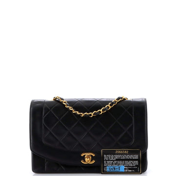 Vintage Diana Flap Bag Quilted Lambskin Medium