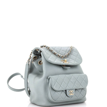 Duma Drawstring Backpack Quilted Leather Large