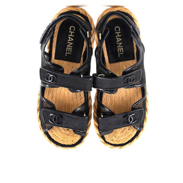 Women's Velcro Espadrille Dad Sandals Mesh