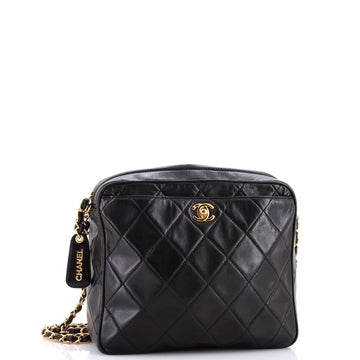 Vintage CC Pocket Camera Shoulder Bag Quilted Lambskin Medium