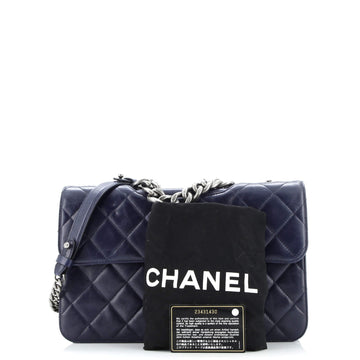 Perfect Edge Flap Bag Quilted Calfskin Jumbo