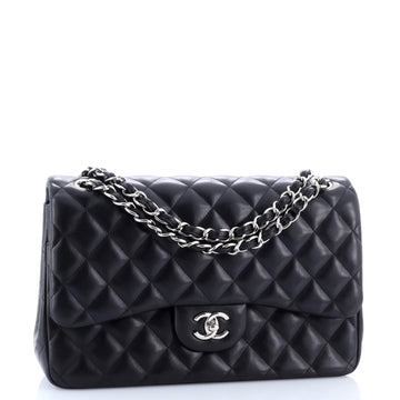 Classic Double Flap Bag Quilted Lambskin Jumbo