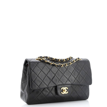 Vintage Classic Double Flap Bag Quilted Lambskin Medium