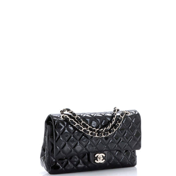 Classic Double Flap Bag Quilted Patent Medium