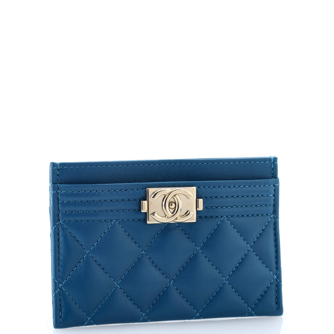 Boy Card Holder Quilted Lambskin