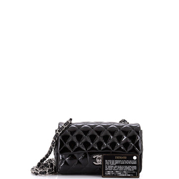 Classic Single Flap Bag Quilted Patent Mini