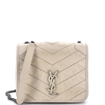 Niki Chain Wallet Matelasse Chevron Leather