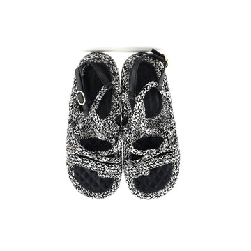 Women's CC Chain Sandals Braided Cord