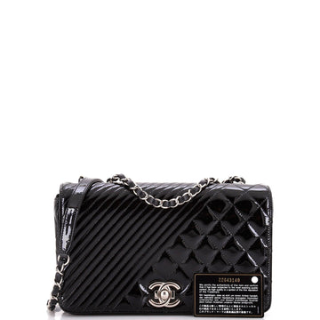 Coco Boy Flap Bag Quilted Patent Medium