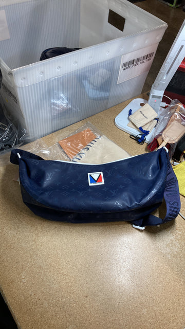 America's Cup Hammock Bag Monogram Storm canvas/Leather