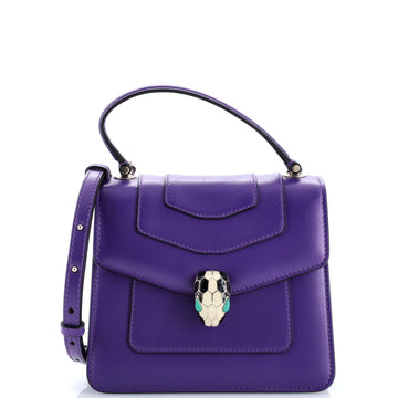 Serpenti Forever Top Handle Bag Leather Small