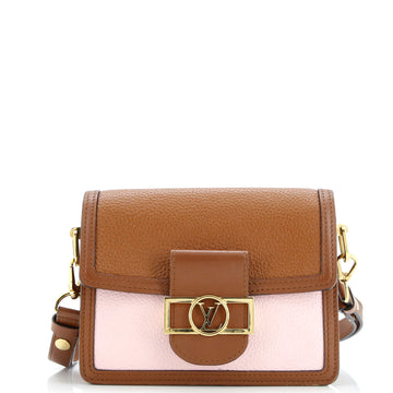 Dauphine Shoulder Bag Taurillon Leather Mini