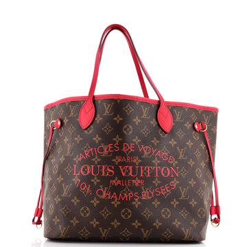 Neverfull Tote Limited Edition Ikat Monogram Canvas with Leather MM