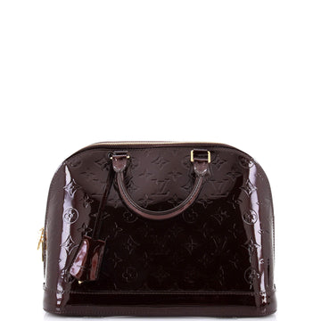 Alma Handbag Monogram Vernis PM