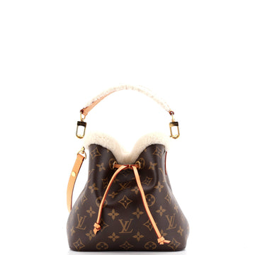 NeoNoe Handbag Monogram Canvas with Shearling BB