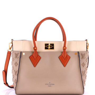 On My Side Tote Monogram Tuffetage Leather MM