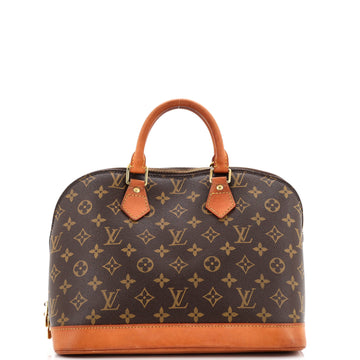 Vintage Alma Handbag Monogram Canvas PM