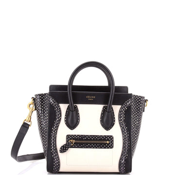 Luggage Bag Leather and Watersnake Nano