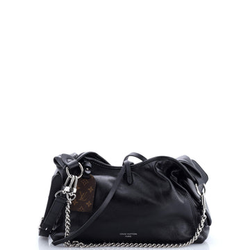 CarryAll Cargo Hobo Leather with Monogram Canvas PM