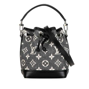 Louis Vuitton Nano Noé  blue - Jeans Shoulder Bag