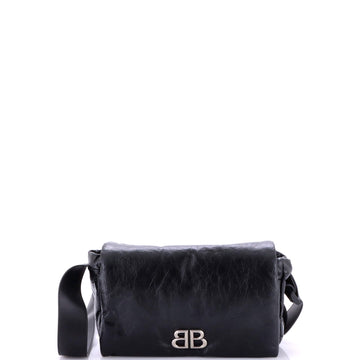 Monaco Messenger Flap Bag Leather Small