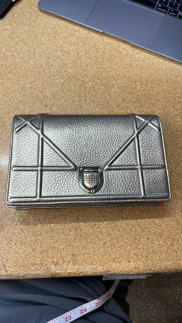 Diorama Flap Bag Grained Leather Mini