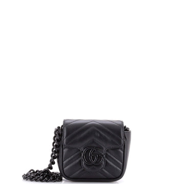 GG Marmont Flap Belt Bag Matelasse Leather Mini