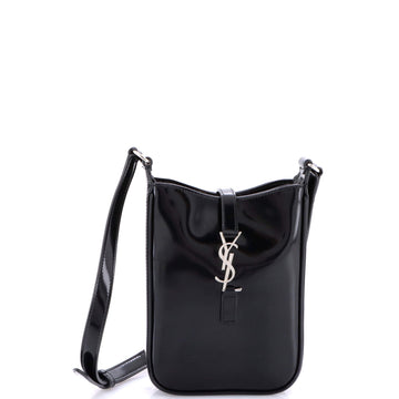 Le 5 a 7 Vertical Shoulder Bag Leather Mini