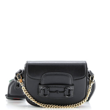 Horsebit 1955 Flap Wallet with Strap Leather