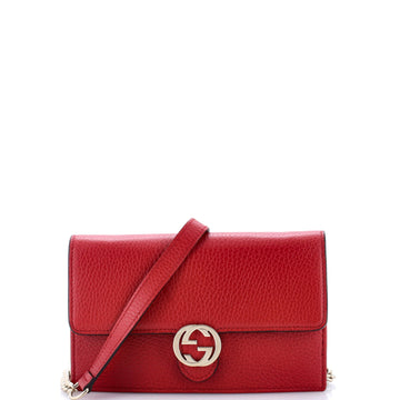 Interlocking Wallet on Chain Leather